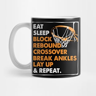 Eat Sleep Basketball Repeat Funny Gift for Basketball player Mug